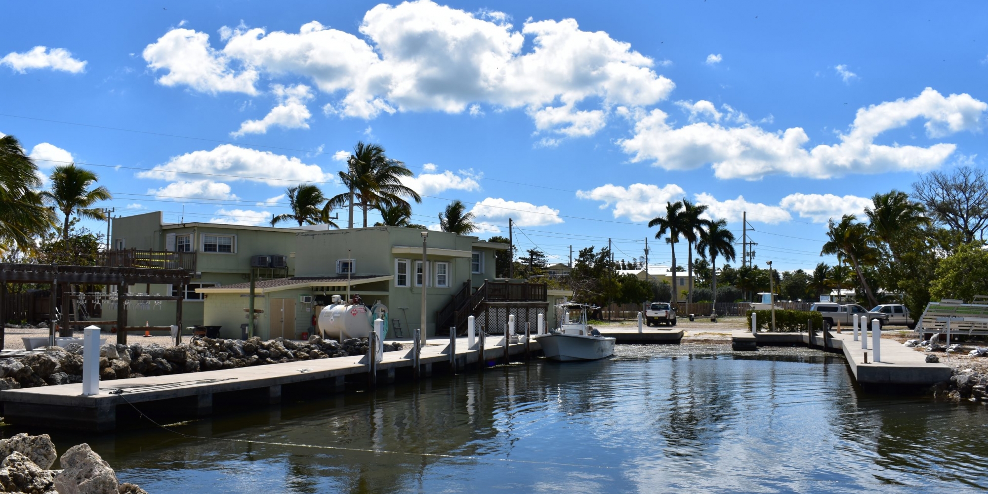 KML Marina provides direct access to the Florida Bay and plenty of dock space.