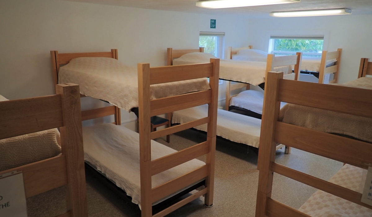 Bedroom 3 is the largest and sleeps 10 in 5 bunk beds, dorm style.
